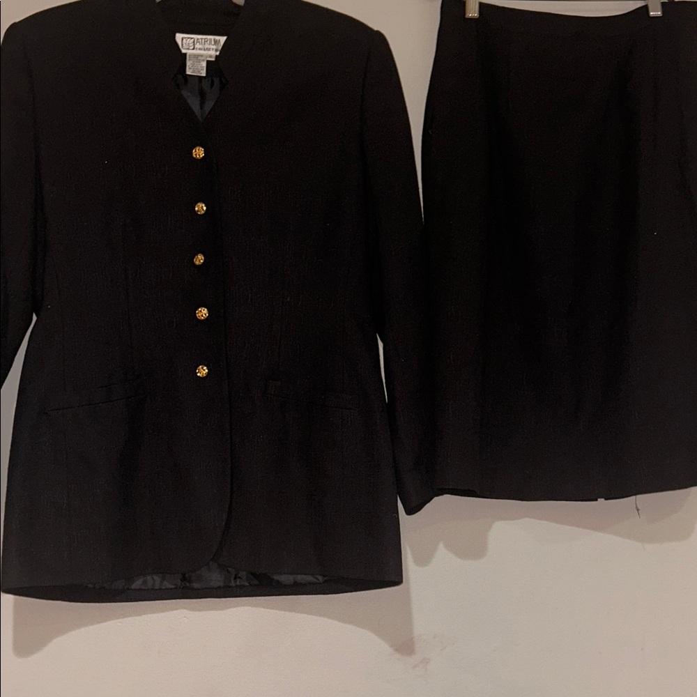 Elegant Black Skirt Set